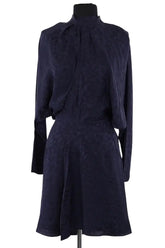 Robe Zadig & Voltaire Marine en Soie, taille XS - Seconde Main
