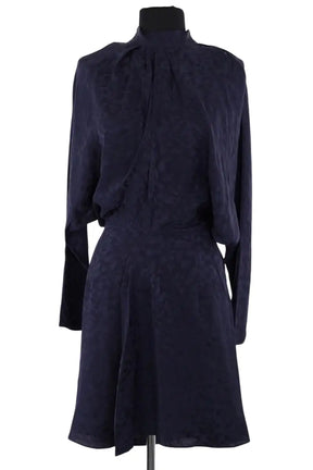Robe Zadig & Voltaire Marine en Soie, taille XS - Seconde Main