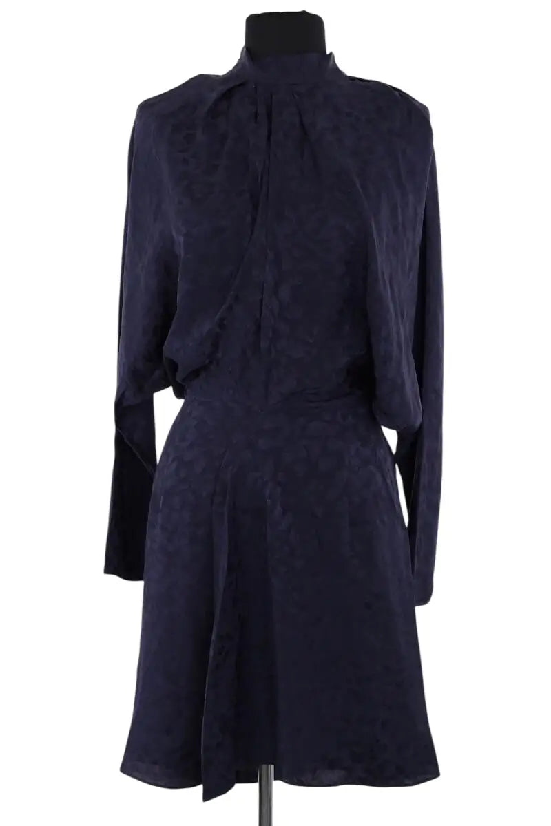 Robe Zadig & Voltaire Marine en Soie, taille XS - Seconde Main
