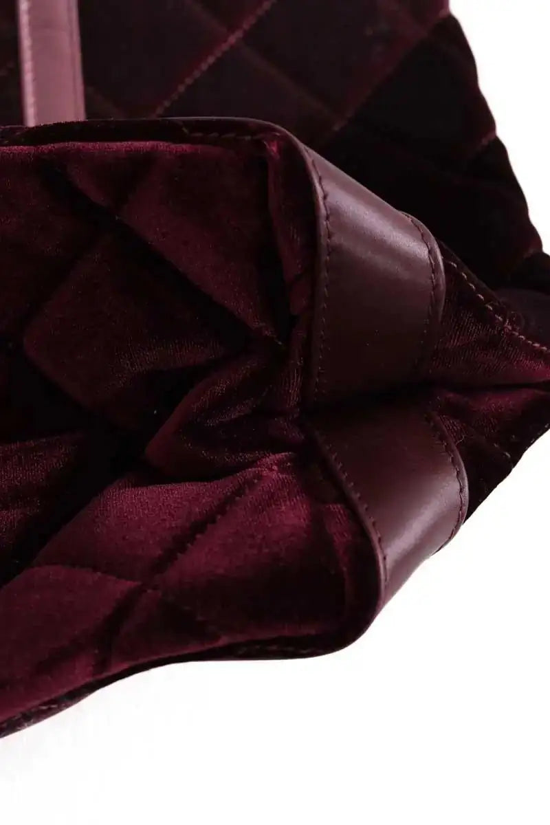 Cabas Vanessa Bruno Bordeaux en Tissu