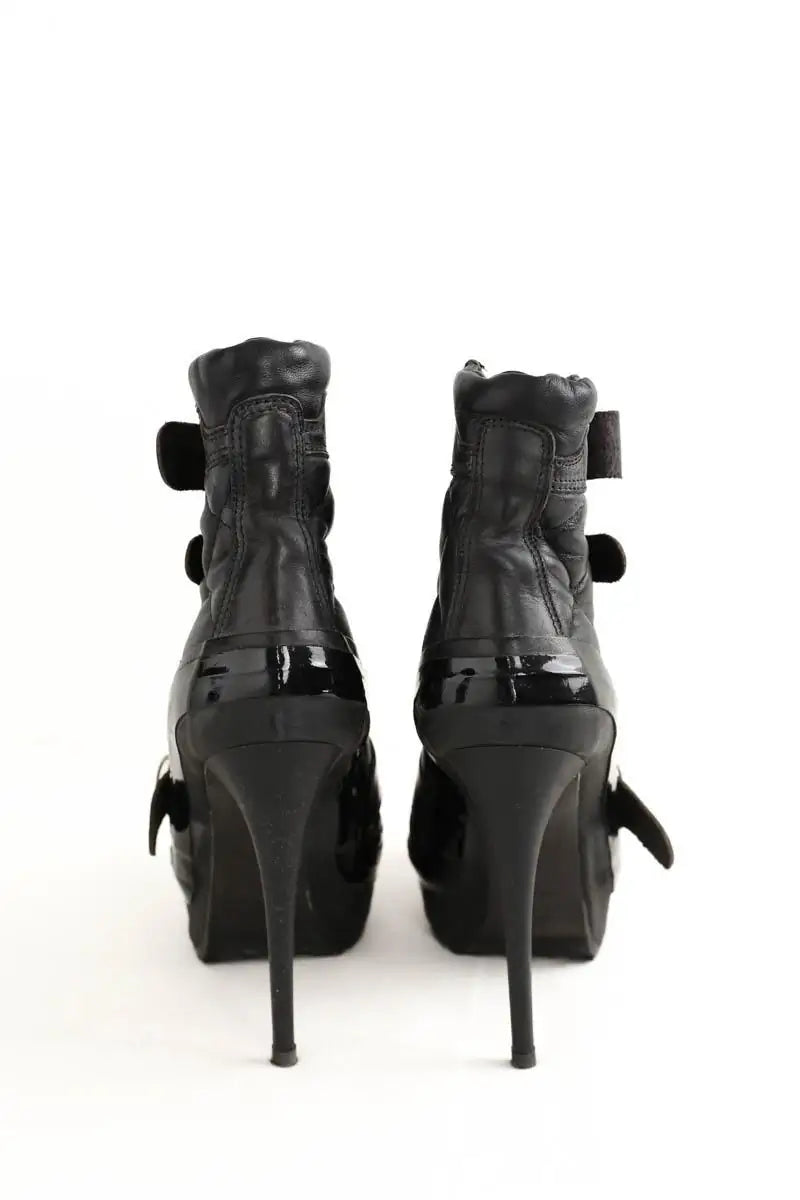Boots Burberry Noir en Cuir