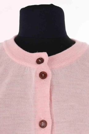 Cardigan Balzac Rose en Laine