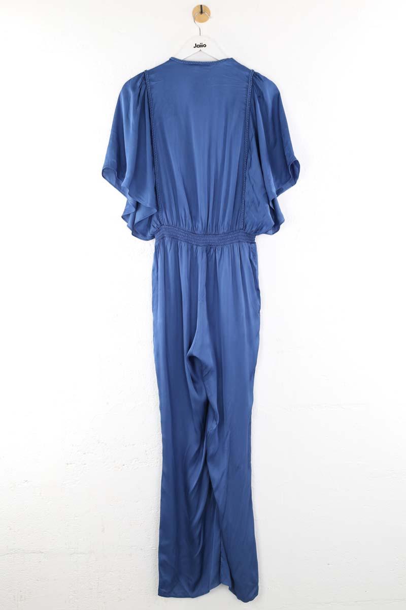 Combinaison Jeu Sans Manches En Soie Bleue - Topshop - Taille 6 - Neuf Avec étiquettes