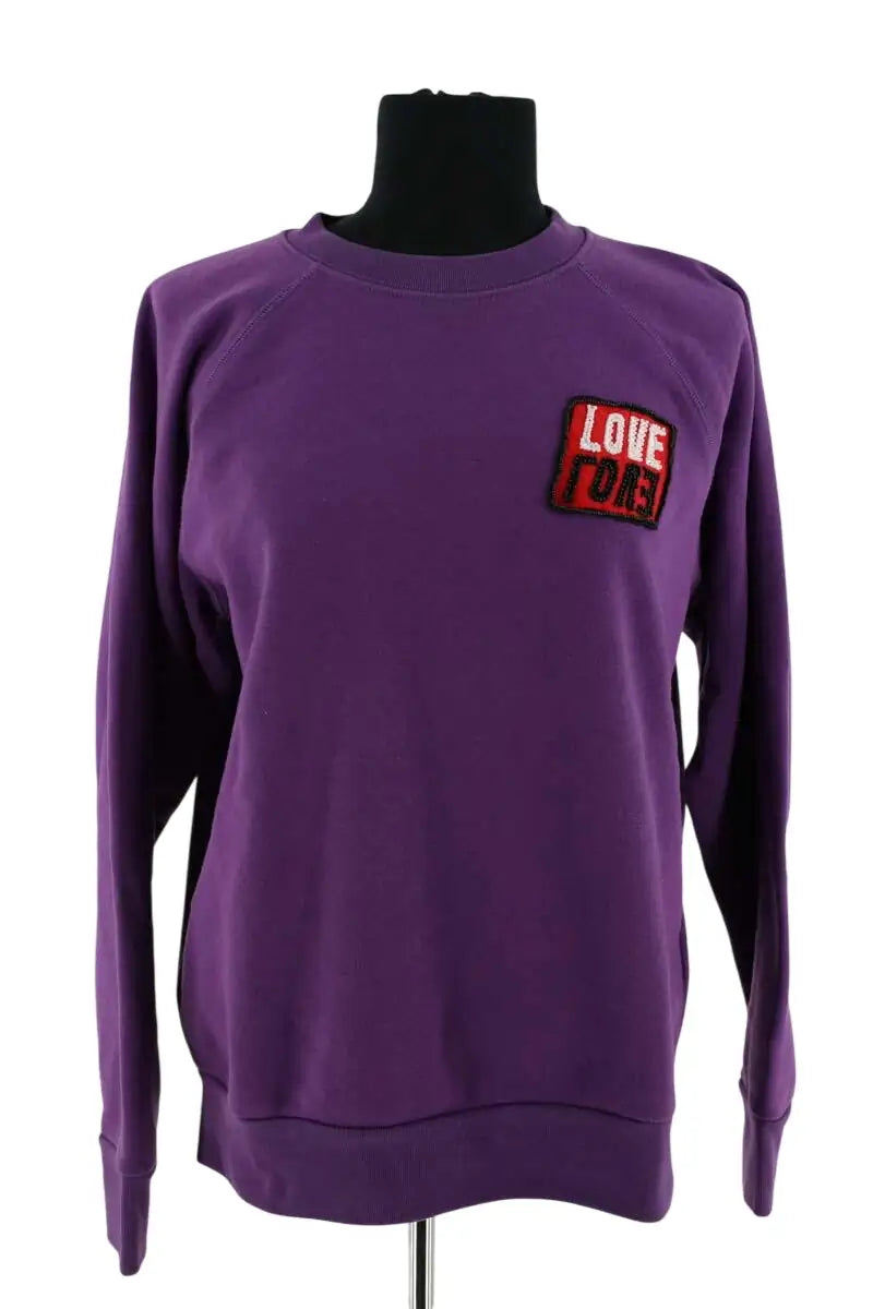 Sweatshirt Sandro Violet en Cachemire, taille M - Seconde Main