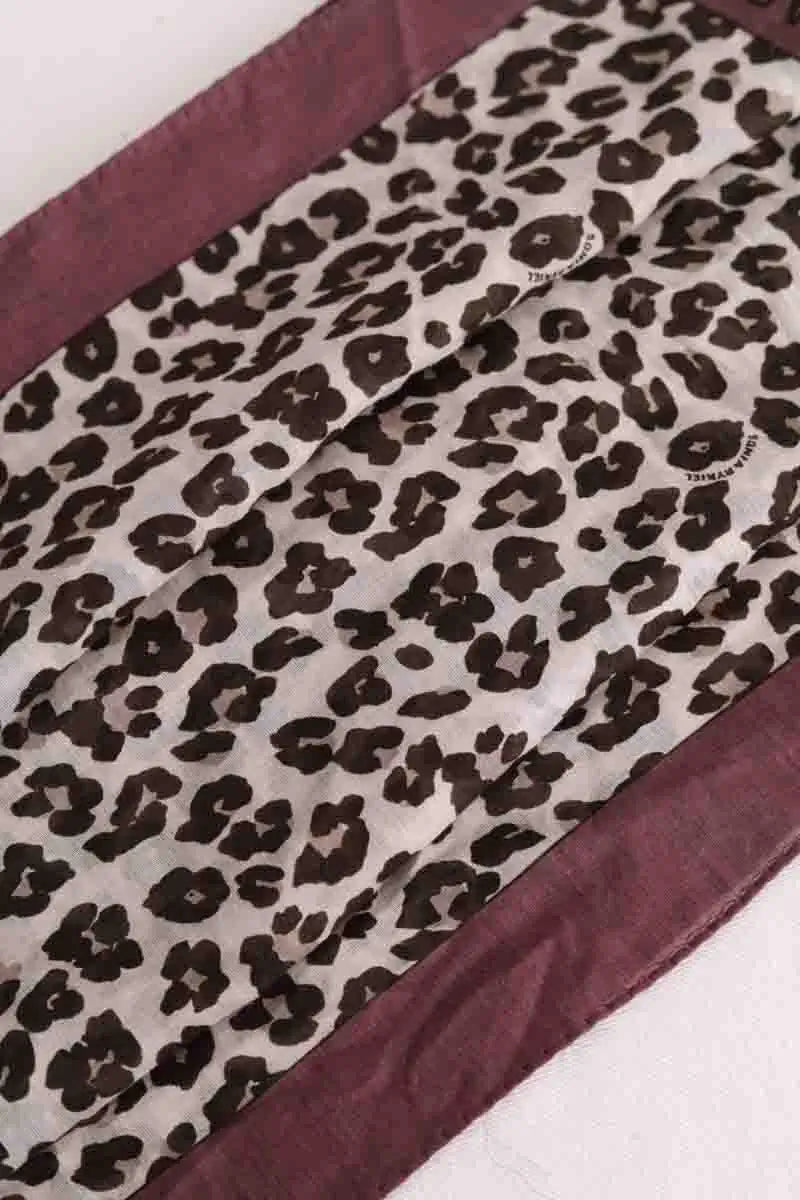 Carré Sonia Rykiel Marron en Coton