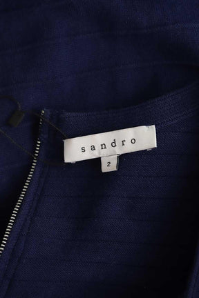 Mi-longueur Sandro  Bleu