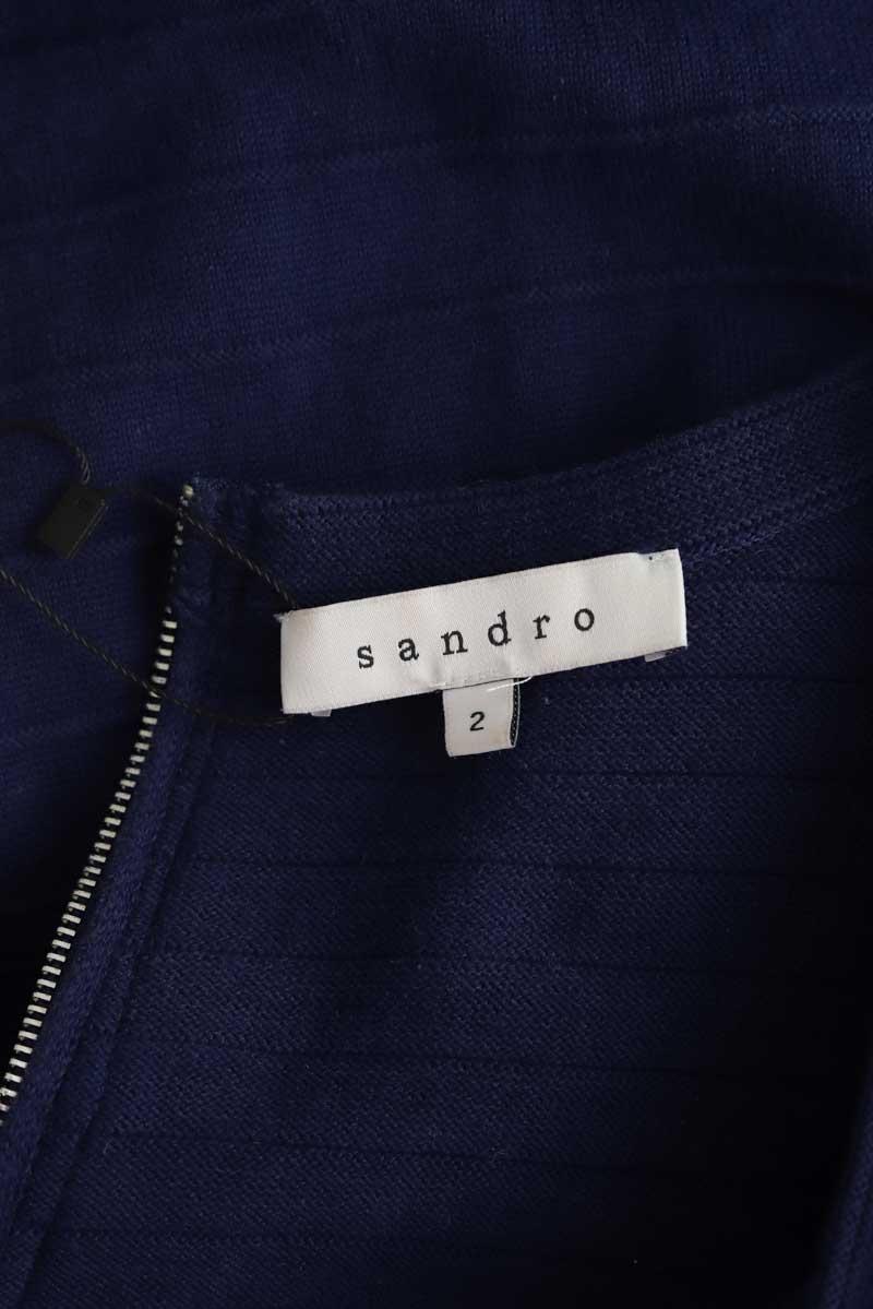 Mi-longueur Sandro  Bleu