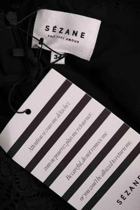 Robe Sézane Noir en Coton