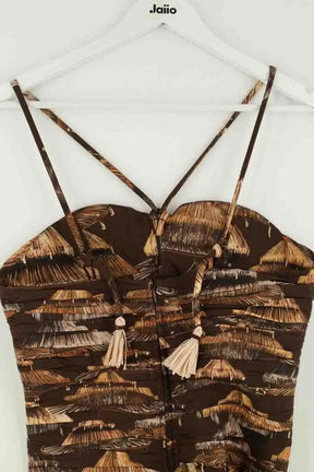 Robe Farm Rio Marron en Synthétique