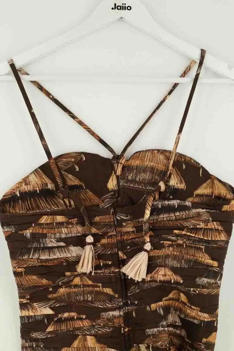 Robe Farm Rio Marron en Synthétique