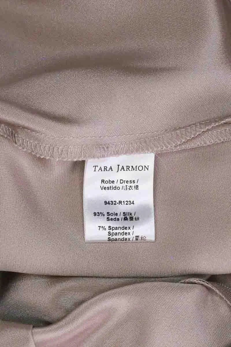 Robe Tara Jarmon Beige en Soie