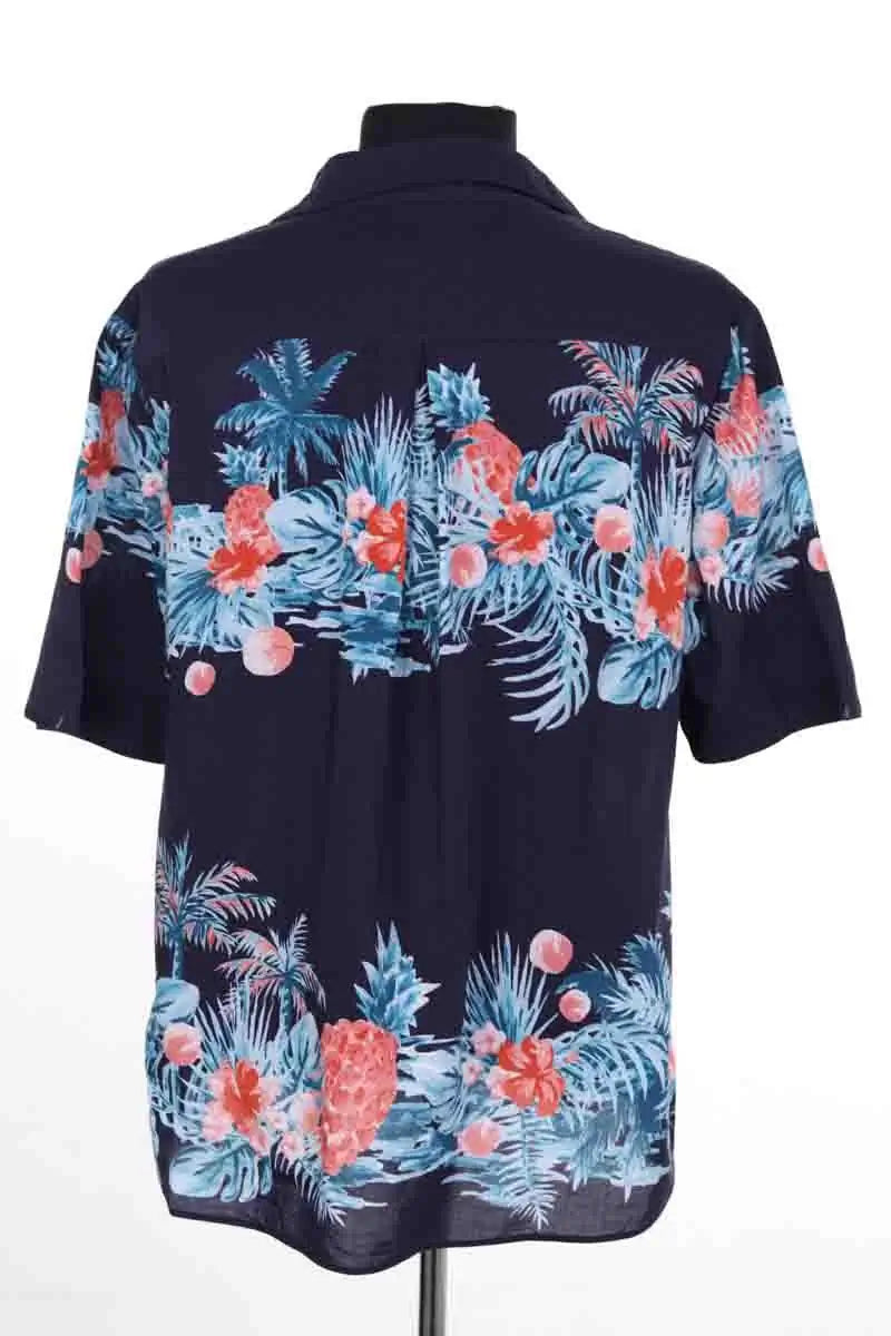 Chemise Lacoste Marine en Coton