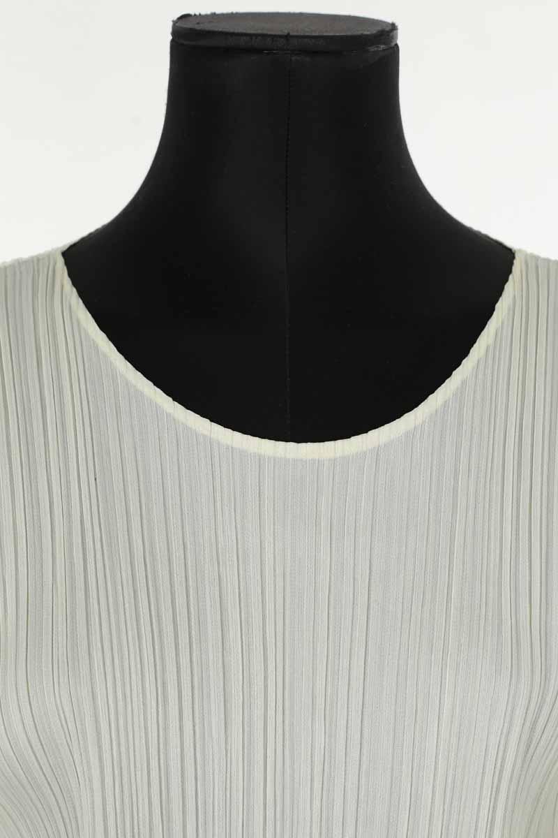 Top Pleats Please  Blanc