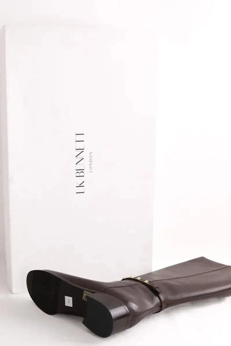 Bottes LK Bennett Stevie Marron en Cuir