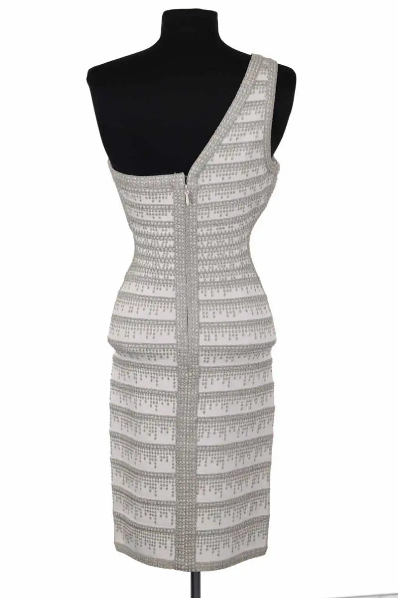 Robe Herve Leger Blanc en Viscose
