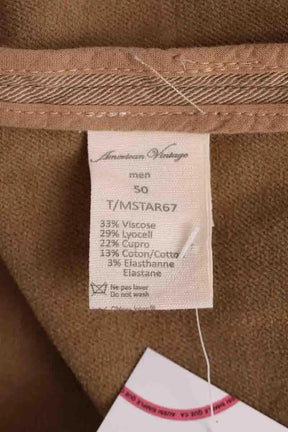 Gilet American Vintage Camel en Coton