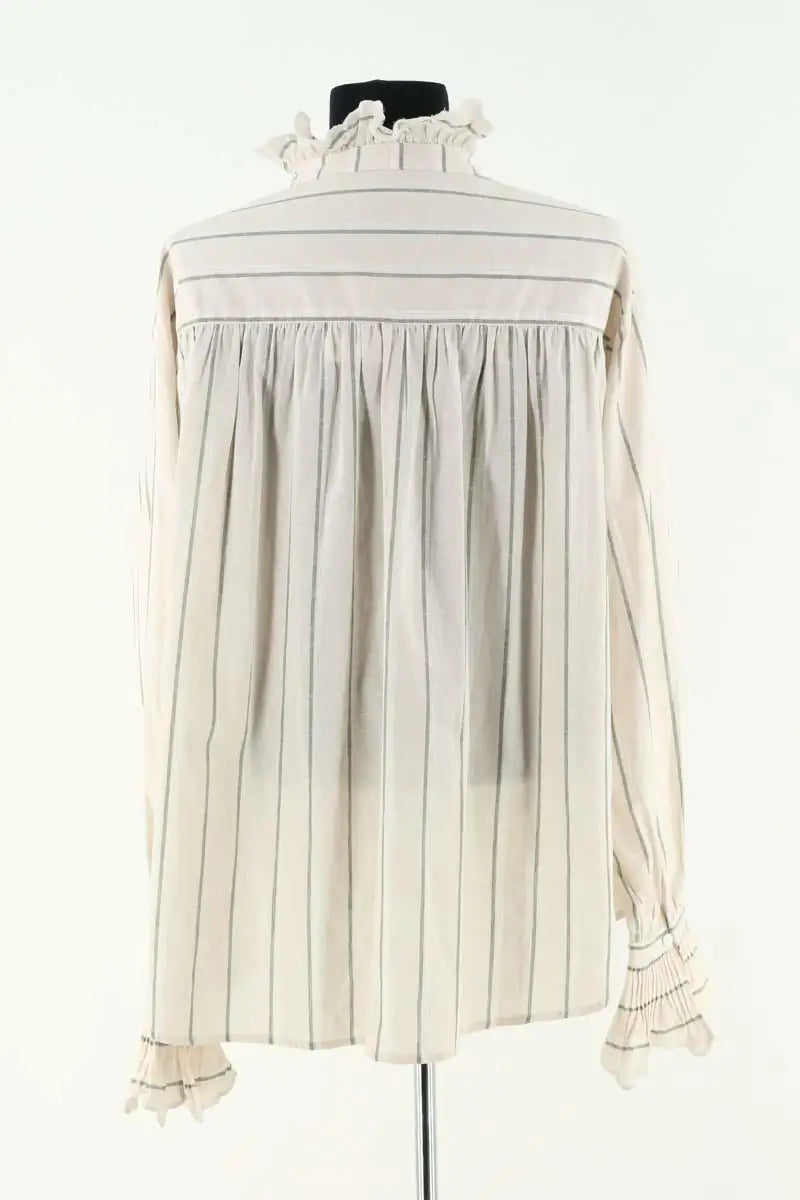 Blouse Claudie Pierlot Beige en Synthétique