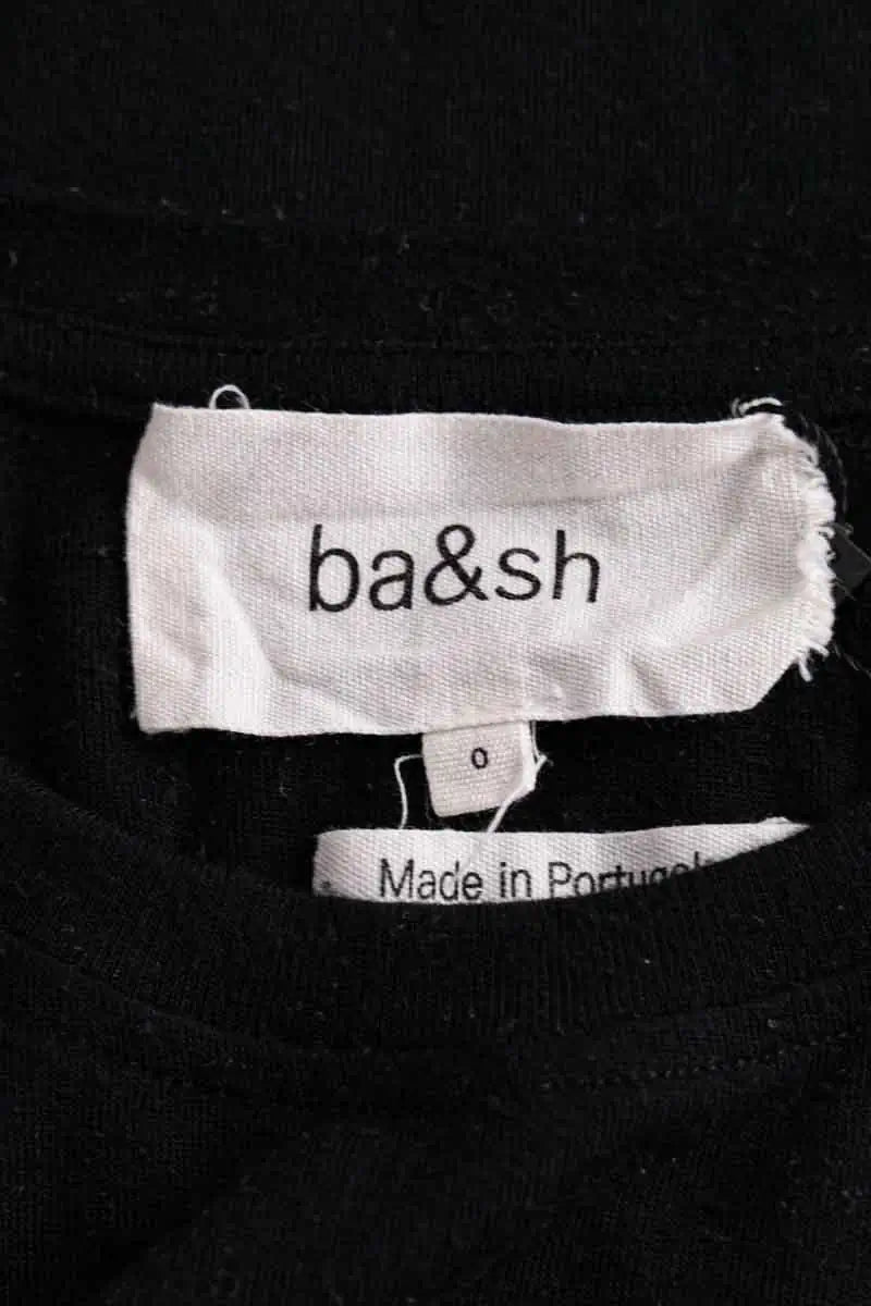 Top sans manche Ba&Sh Noir en Synthétique