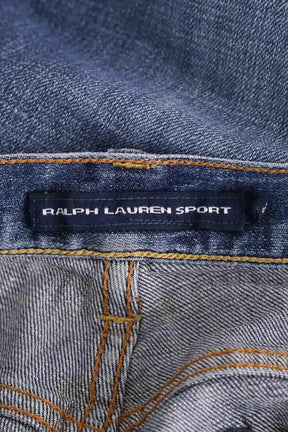 Jean droit Ralph Lauren Bleu en Coton