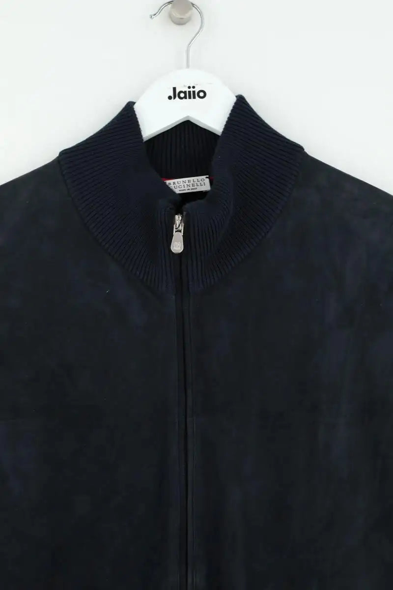 Gilet Brunello Cucinelli Marine en Soie