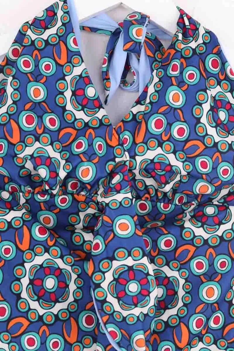 Maillot de bain Double Je Bleu en Synthétique