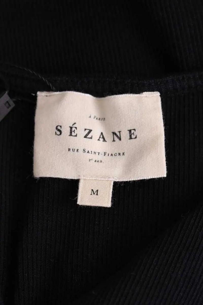 Robe Sézane Noir en Coton