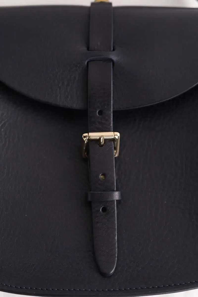 Sac à bandoulière Herbert Frère Soeur Noir en Cuir
