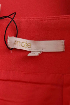 Mini jupe Maje Rouge en Synthétique