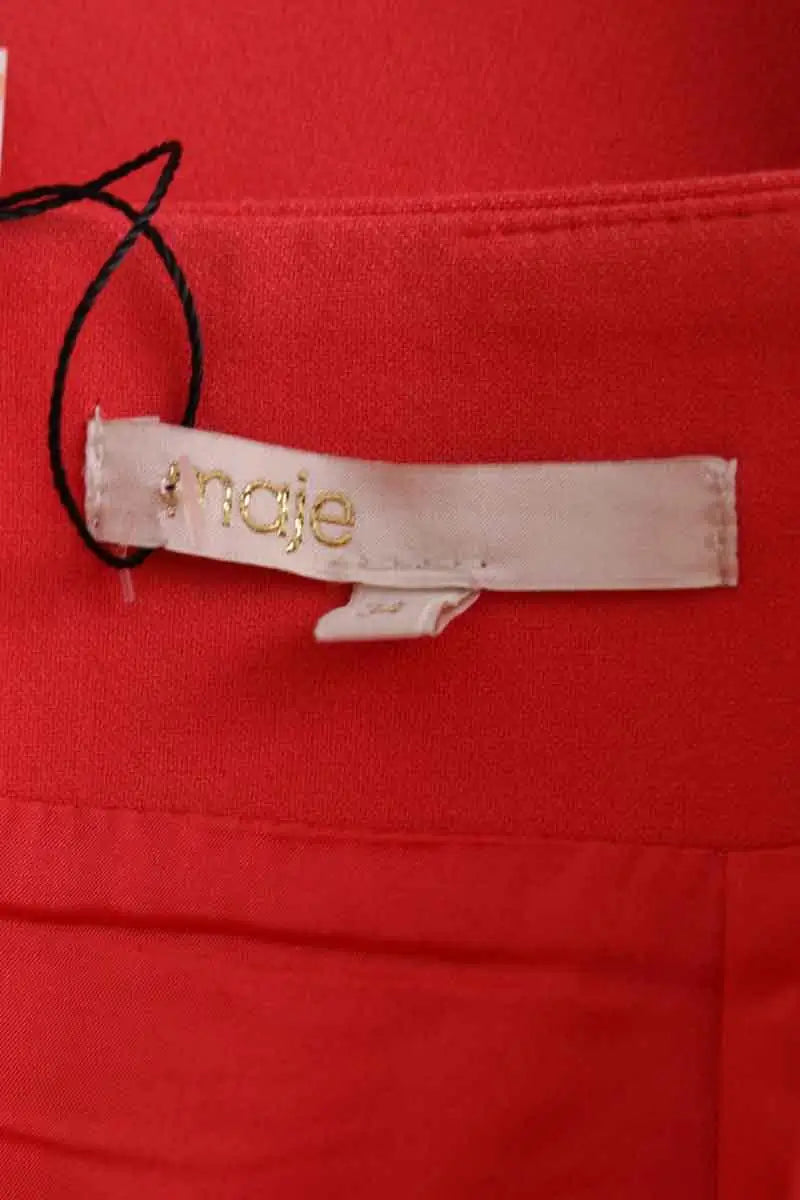 Mini jupe Maje Rouge en Synthétique