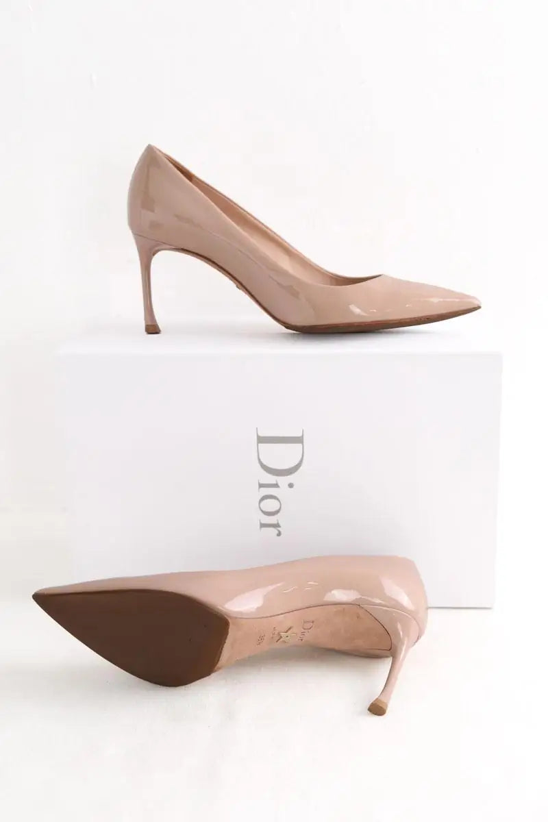 Talons Dior Rose en Cuir verni