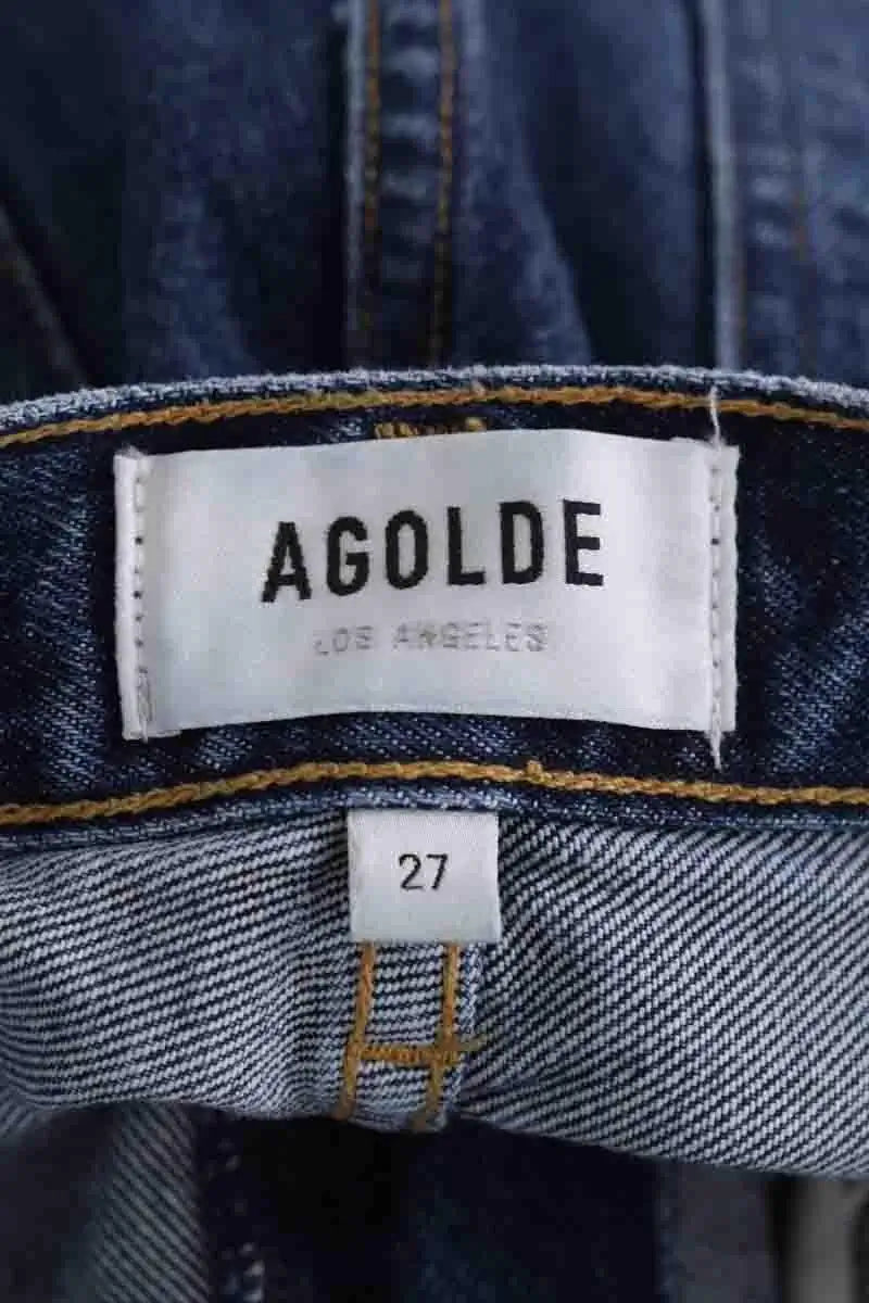 Jean droit Agolde Bleu en Coton