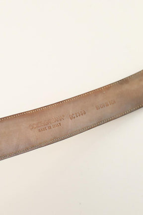 Cuir Dolce & Gabbana  Marron