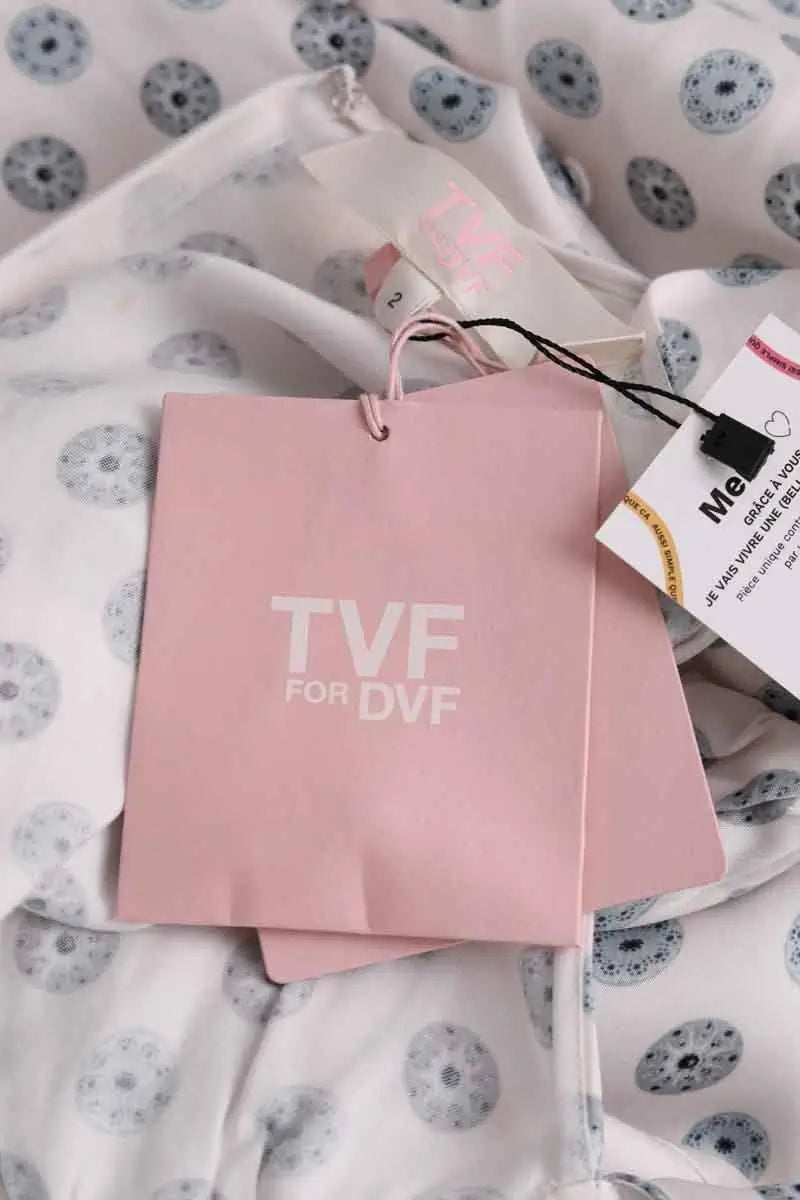 Robe Diane Von Furstenberg Blanc en Viscose