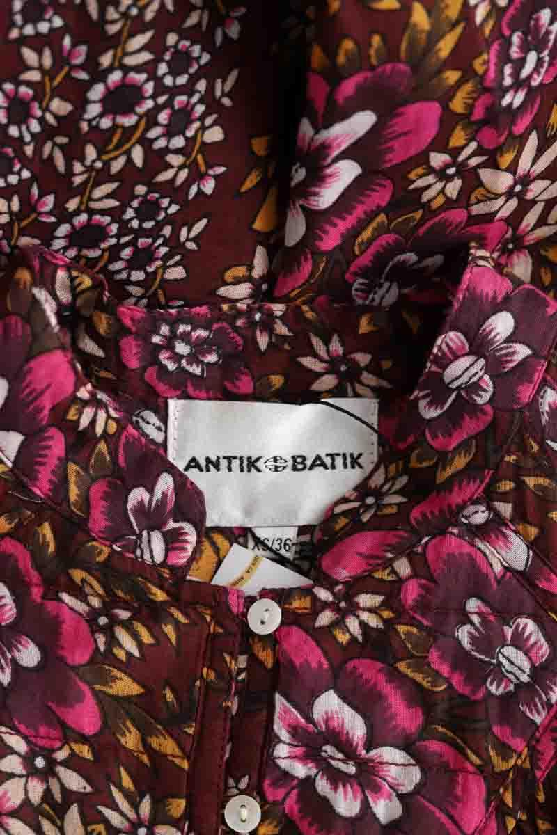 Mi-longueur Antik Batik  Bordeaux