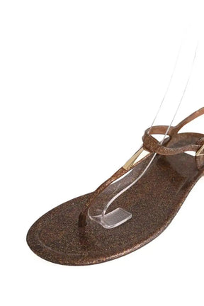 Sandales Jimmy Choo Doré en Plastique