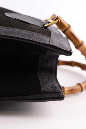 Sacs à main Gucci Vintage Bamboo Noir