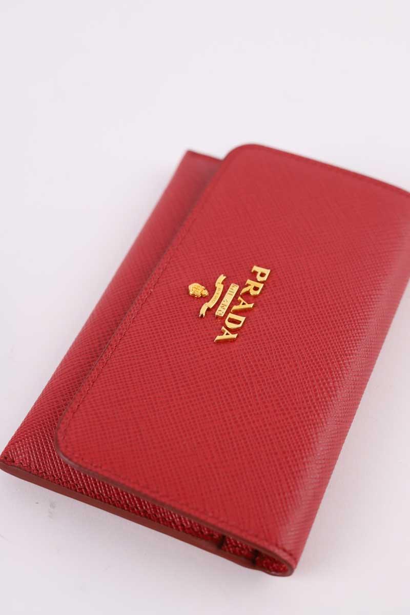 Porte-cartes Prada  Rouge
