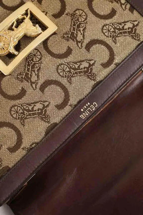 Sac à bandoulière Celine Crécy vintage Marron en Cuir