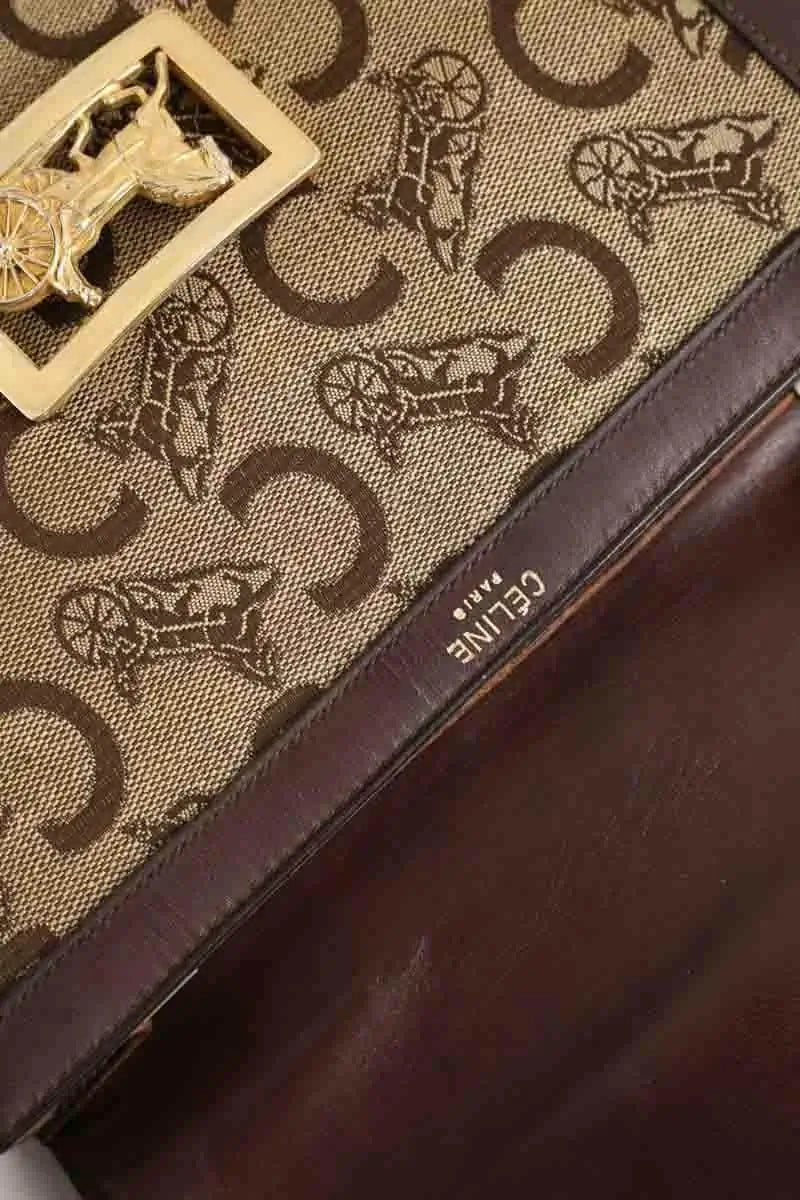 Sac à bandoulière Celine Crécy vintage Marron en Cuir