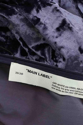 Mi-longueur Off White  Bleu