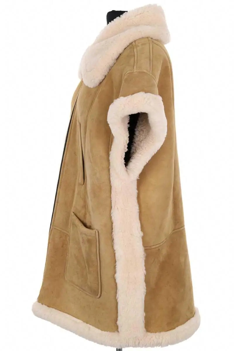 Veste Sandro Beige en Cuir