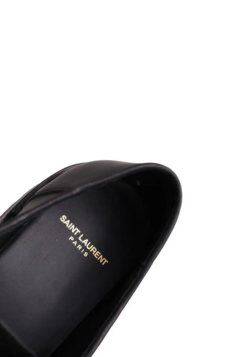 Chaussures à lacets Saint Laurent Noir en Cuir