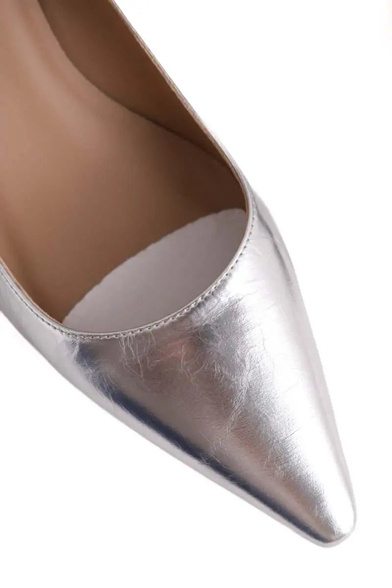 Talons LK Bennett Ava New Argent en Cuir