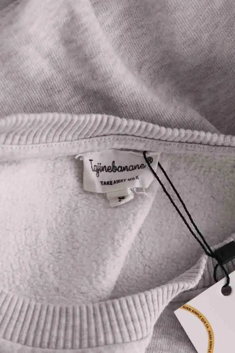 Sweatshirt Tajinebanane Gris en Coton