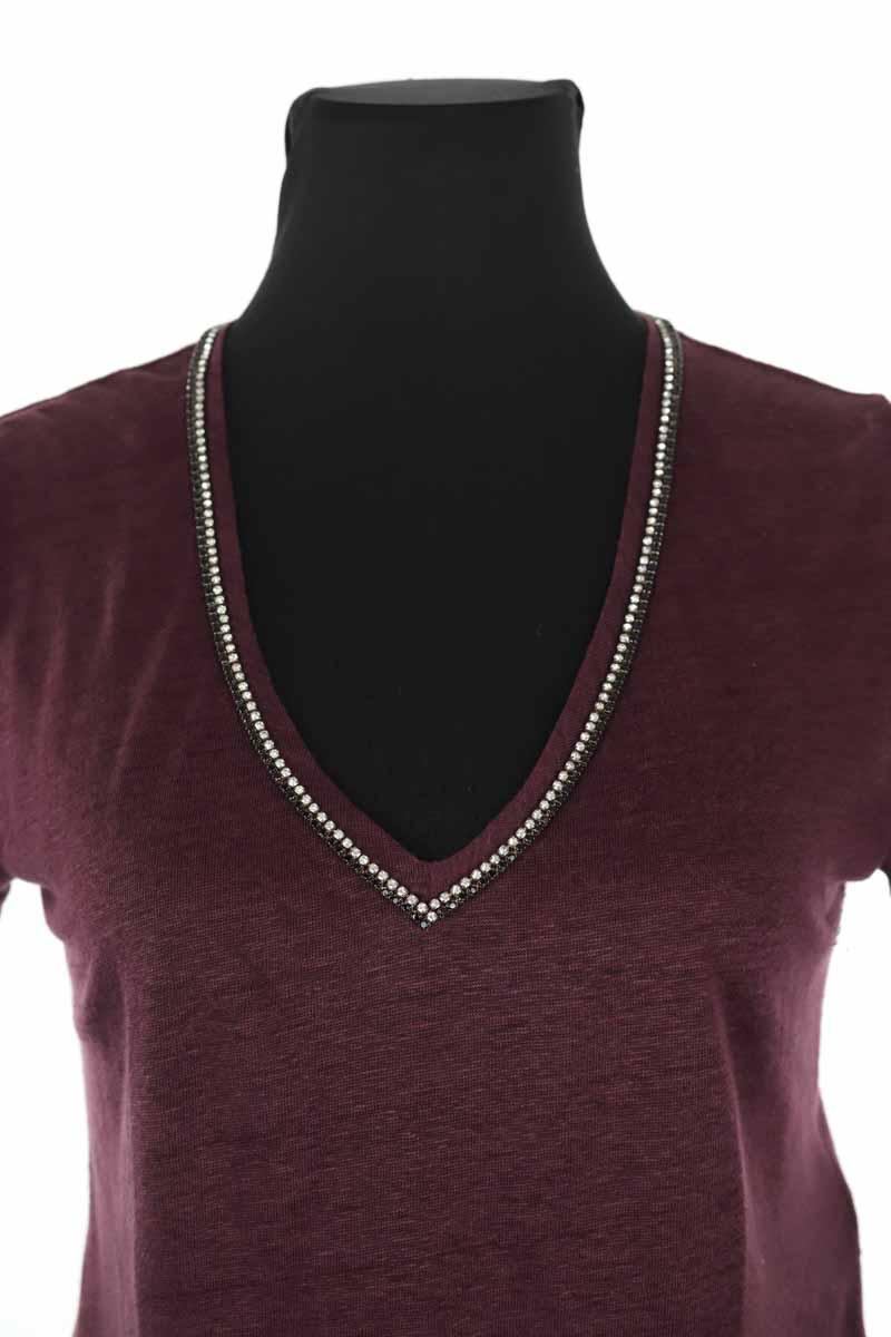 T-shirts Maje  Bordeaux