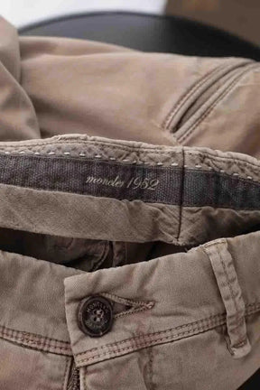 Pantalon Moncler Marron en Coton