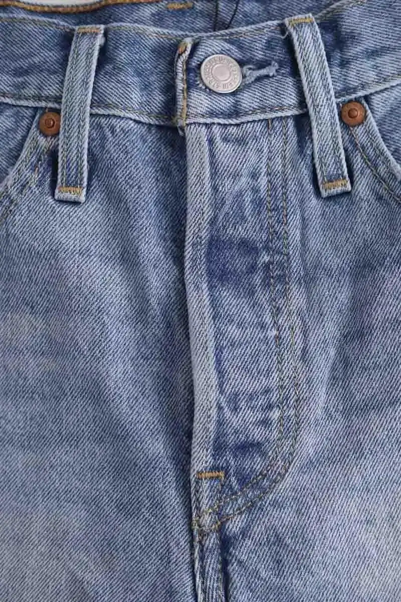 Mini short Levi's 501 Bleu en Coton