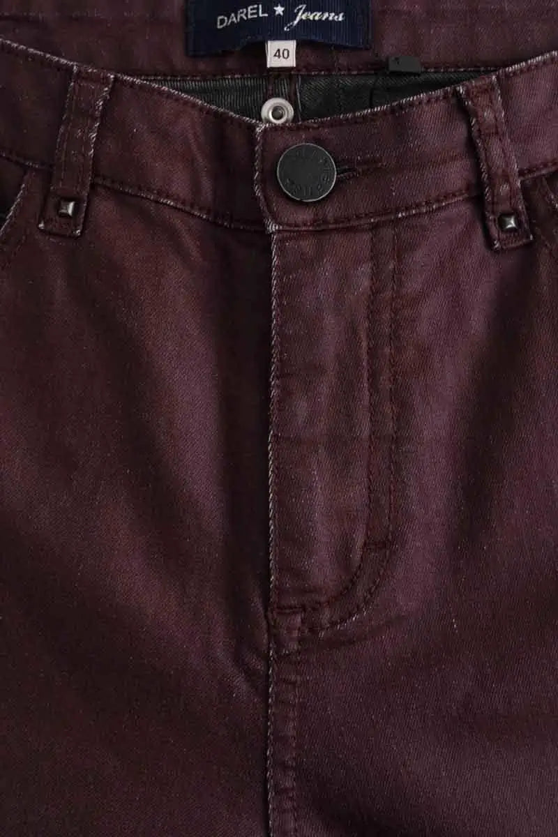 Jean droit Gerard Darel Bordeaux en Coton
