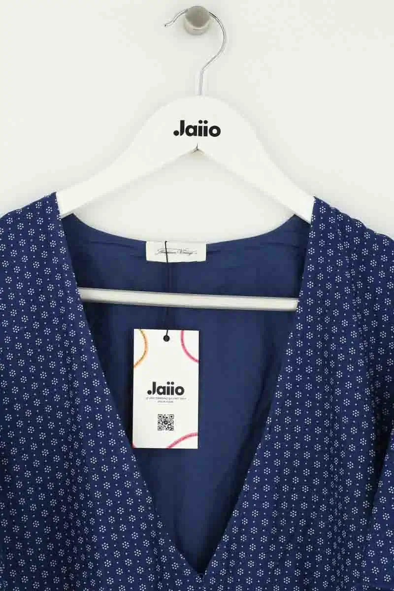 Robe American Vintage Bleu en Coton