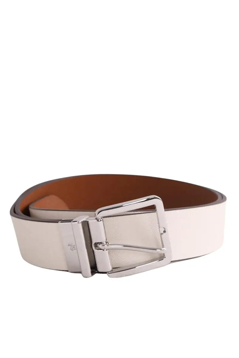 Ceinture Ralph Lauren Blanc en Cuir, taille L - Seconde Main